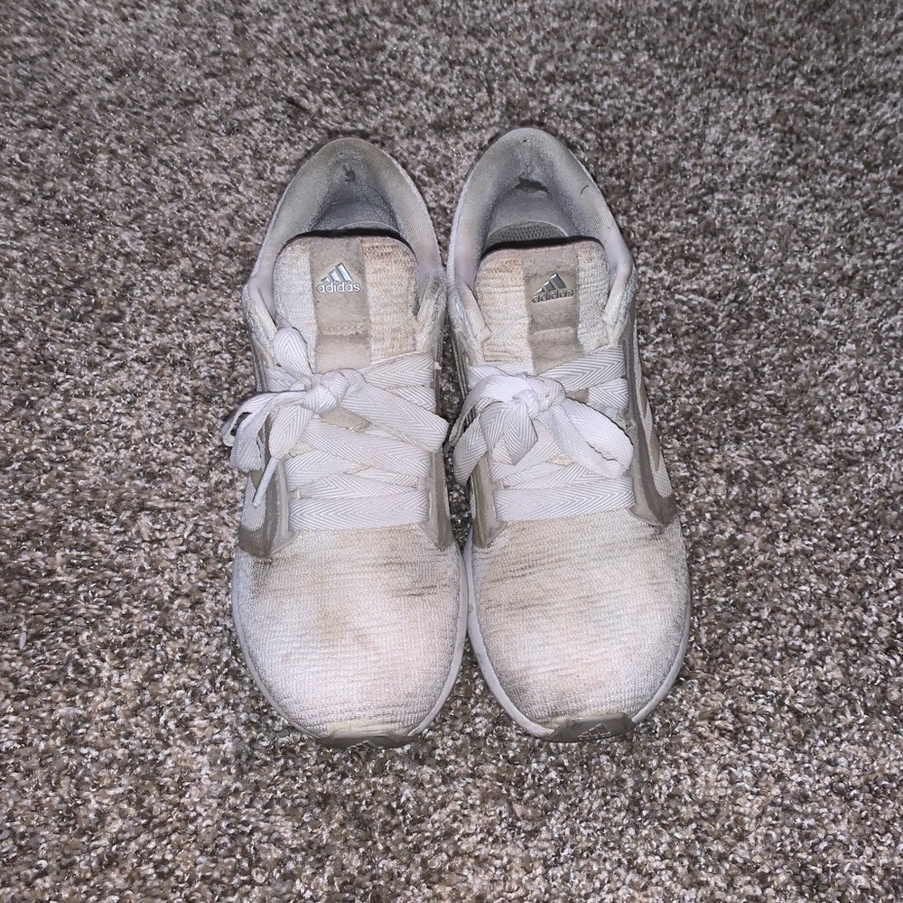 Adidas edge lux white gym shoes